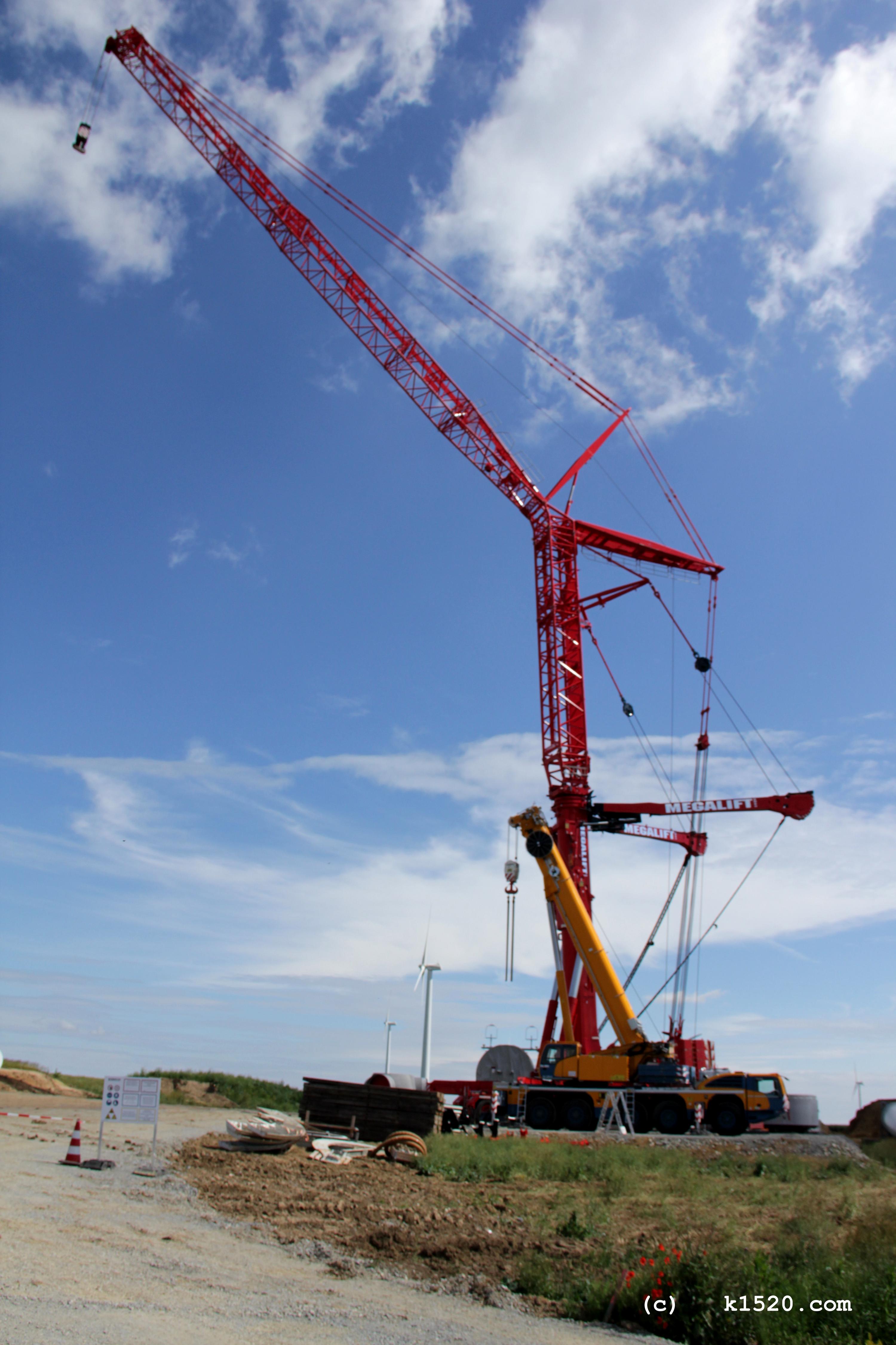 Demontage Windrder in Sachsen-Anhalt 06/2020,
  Kraneinsatz, 